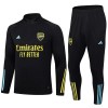 Arsenal Quarter Zip Sweatshirts Anzüge Suit 2023-24 Schwarze Für Herren